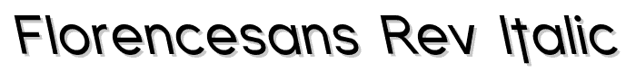 Florencesans Rev Italic font